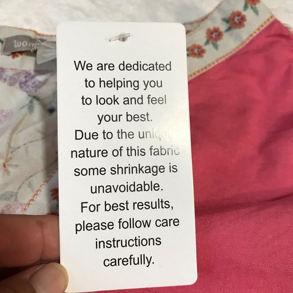 Woman Within Button Up Tunic Women’s Size 5X Multicolor Floral Long Bell Sleeves - Picture 10 of 16